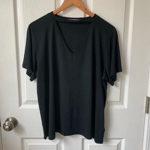 Rachel Roy Black Tee with Triangle Cutout